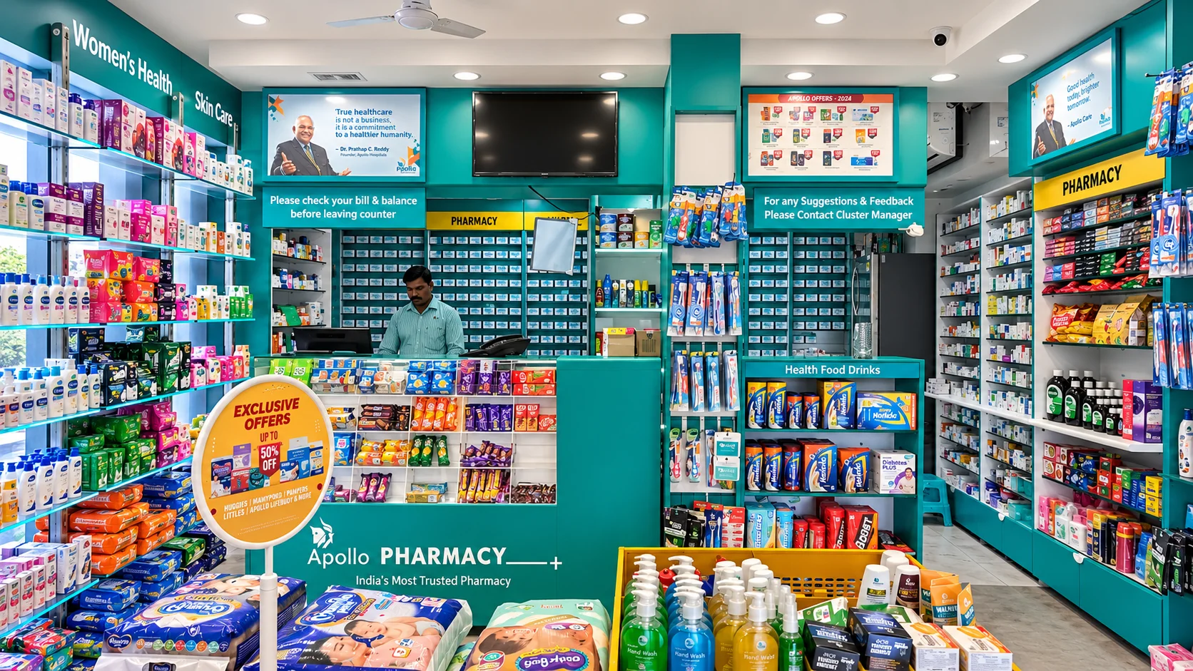 Apollo Pharmacy, Chennai & Hosur project photography