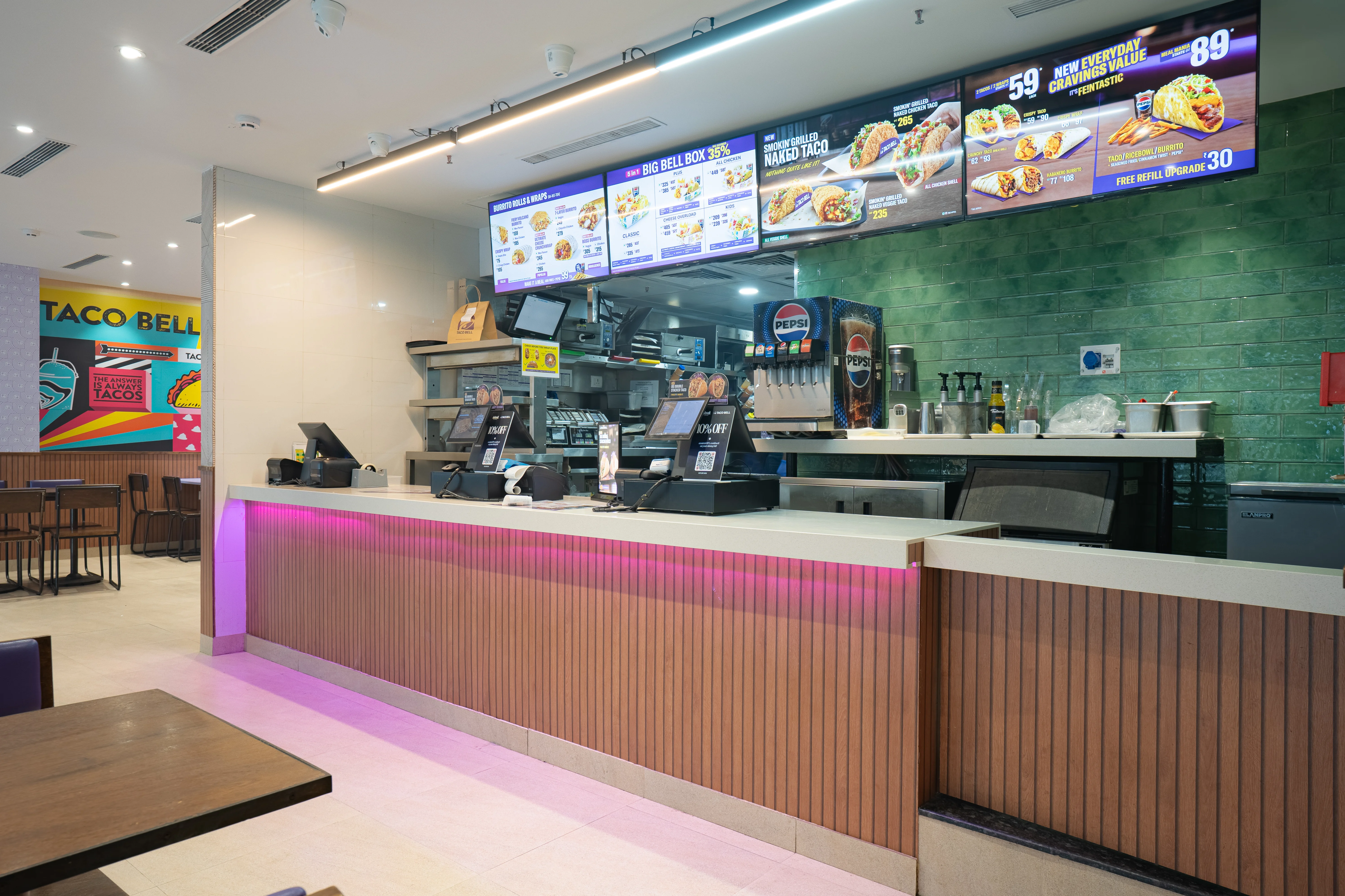 Taco Bell, Kilambakkam project photography