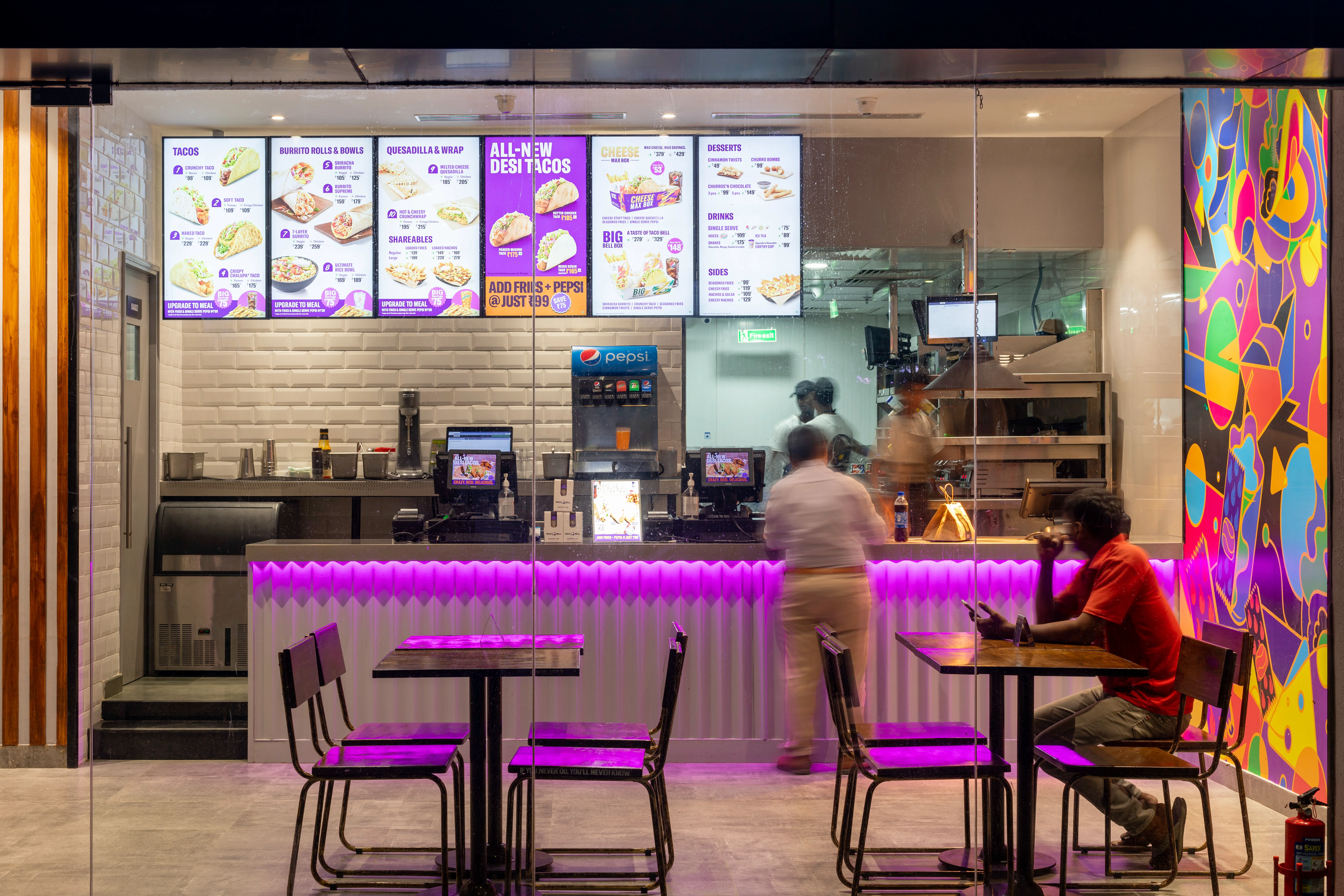 Taco Bell, Sky One Mall project photography