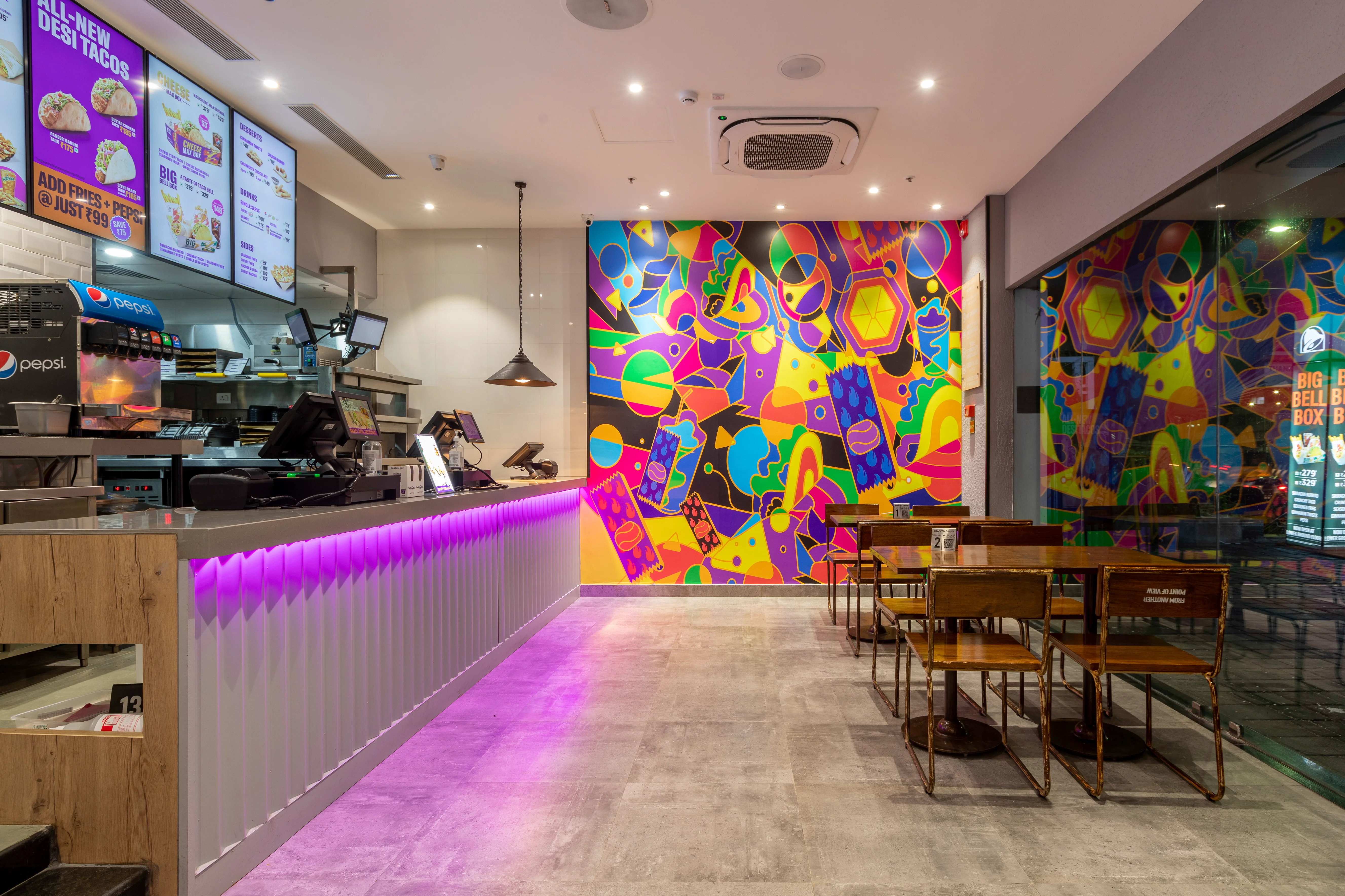 Taco Bell, Sky One Mall project photography